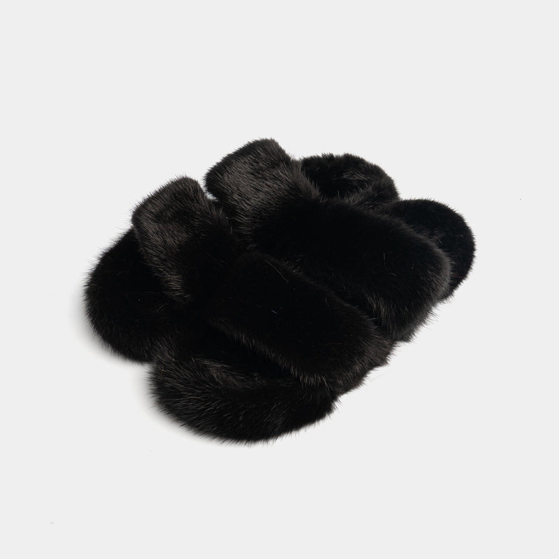 Cortina - Banda doble en Visone (negro) | Blanca Vela