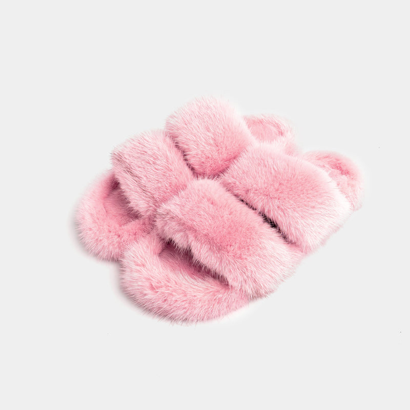Cortina - Banda doble en Visone (Rosa) | Blanca Vela