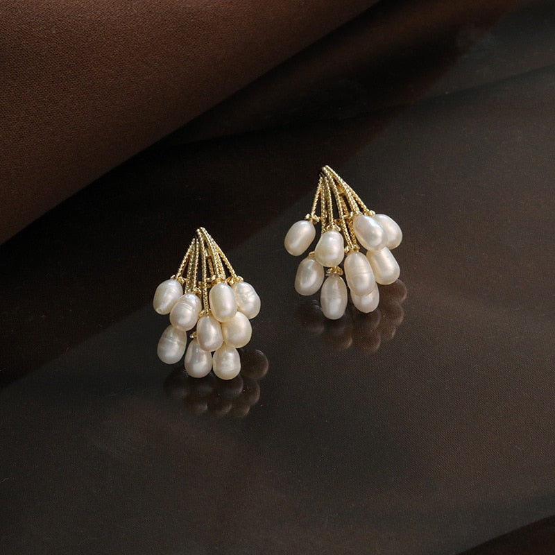 Pendientes Perla Lluvia | Blanca Vela