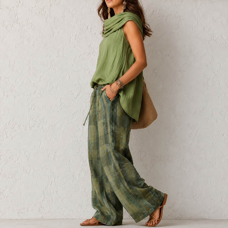 Odilinda | Conjunto Bohemio Confortable | Blanca Vela