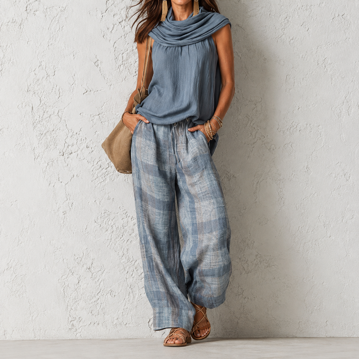 Odilinda | Conjunto Bohemio Confortable | Blanca Vela