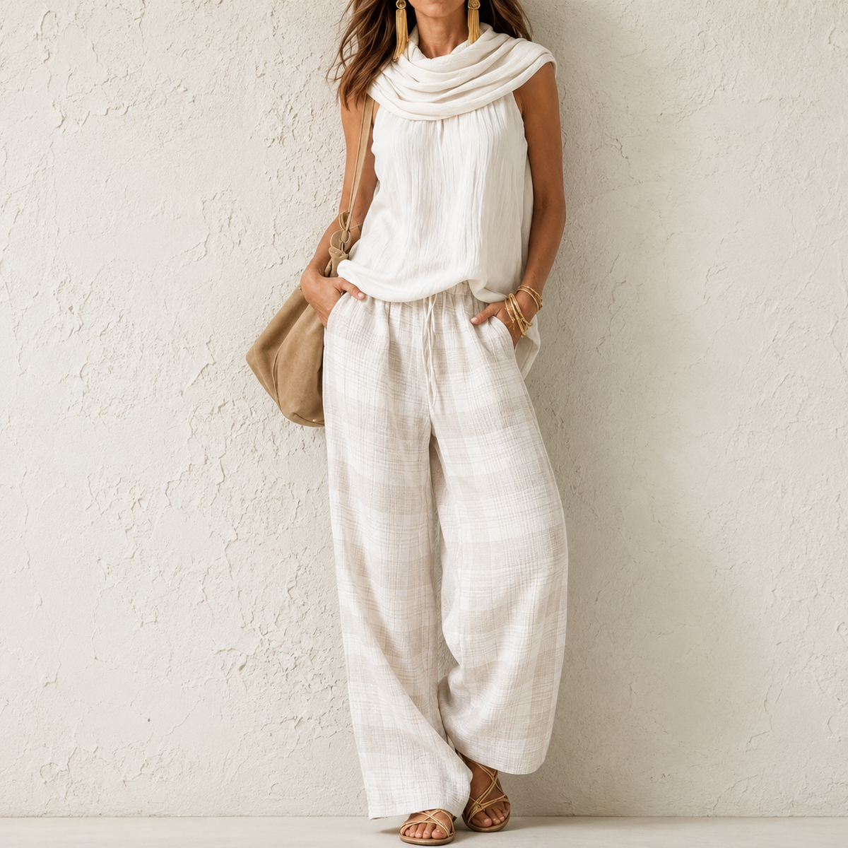 Odilinda | Conjunto Bohemio Confortable | Blanca Vela