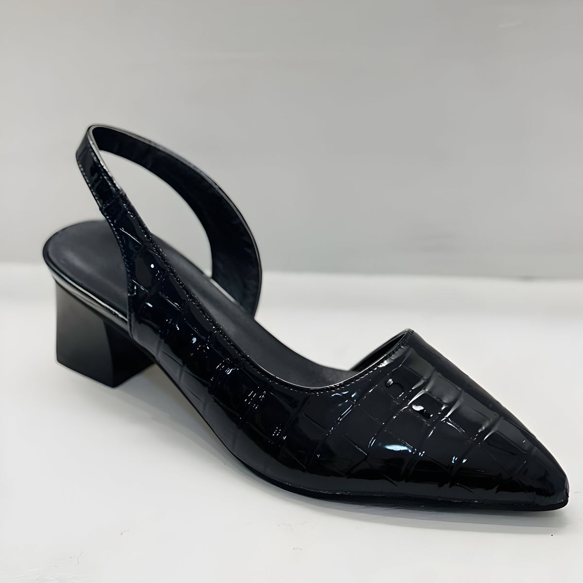 Graziella - Zapatos de tacón con punta ancha | Blanca Vela