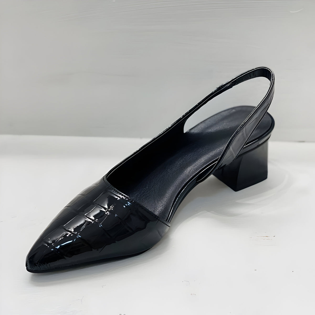 Graziella - Zapatos de tacón con punta ancha | Blanca Vela