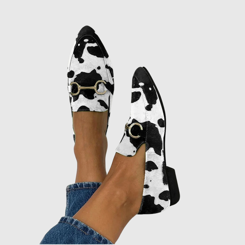 Anna - Mocasines estampados con detalle de hebilla | Blanca Vela