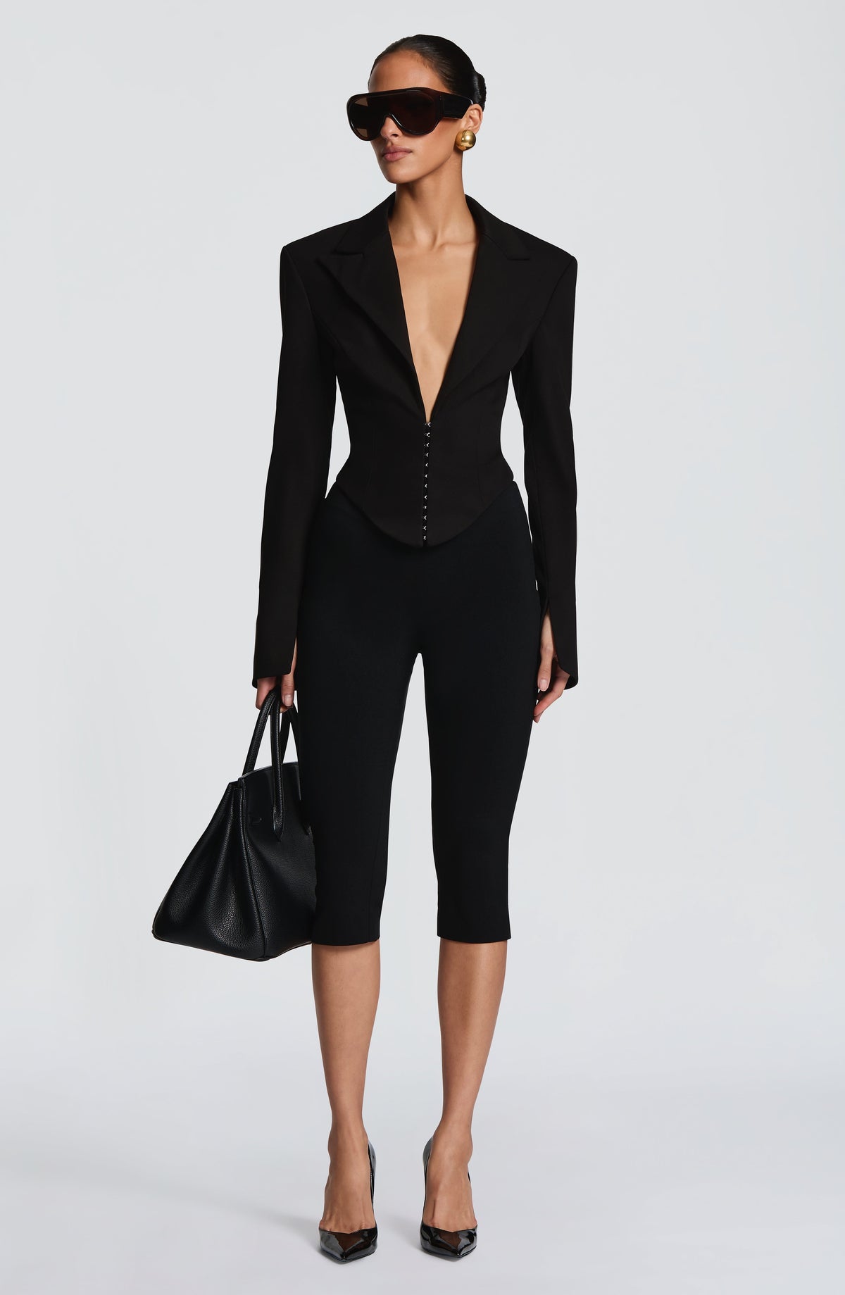 Blazer Corto Agatha - Negro | Blanca Vela