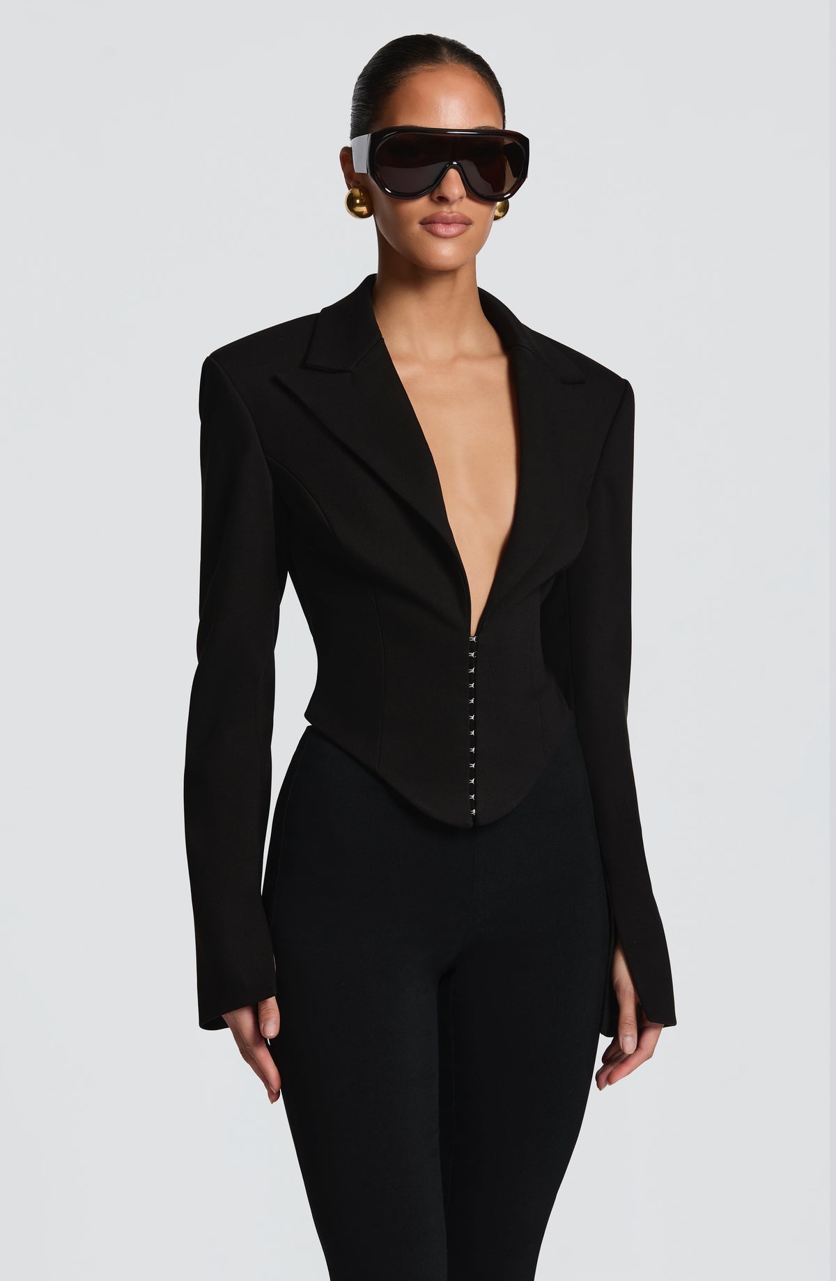 Blazer Corto Agatha - Negro | Blanca Vela