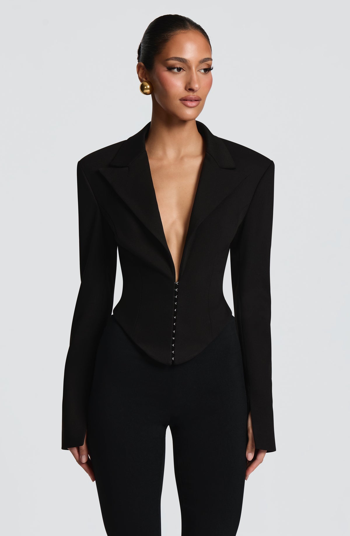 Blazer Corto Agatha - Negro | Blanca Vela