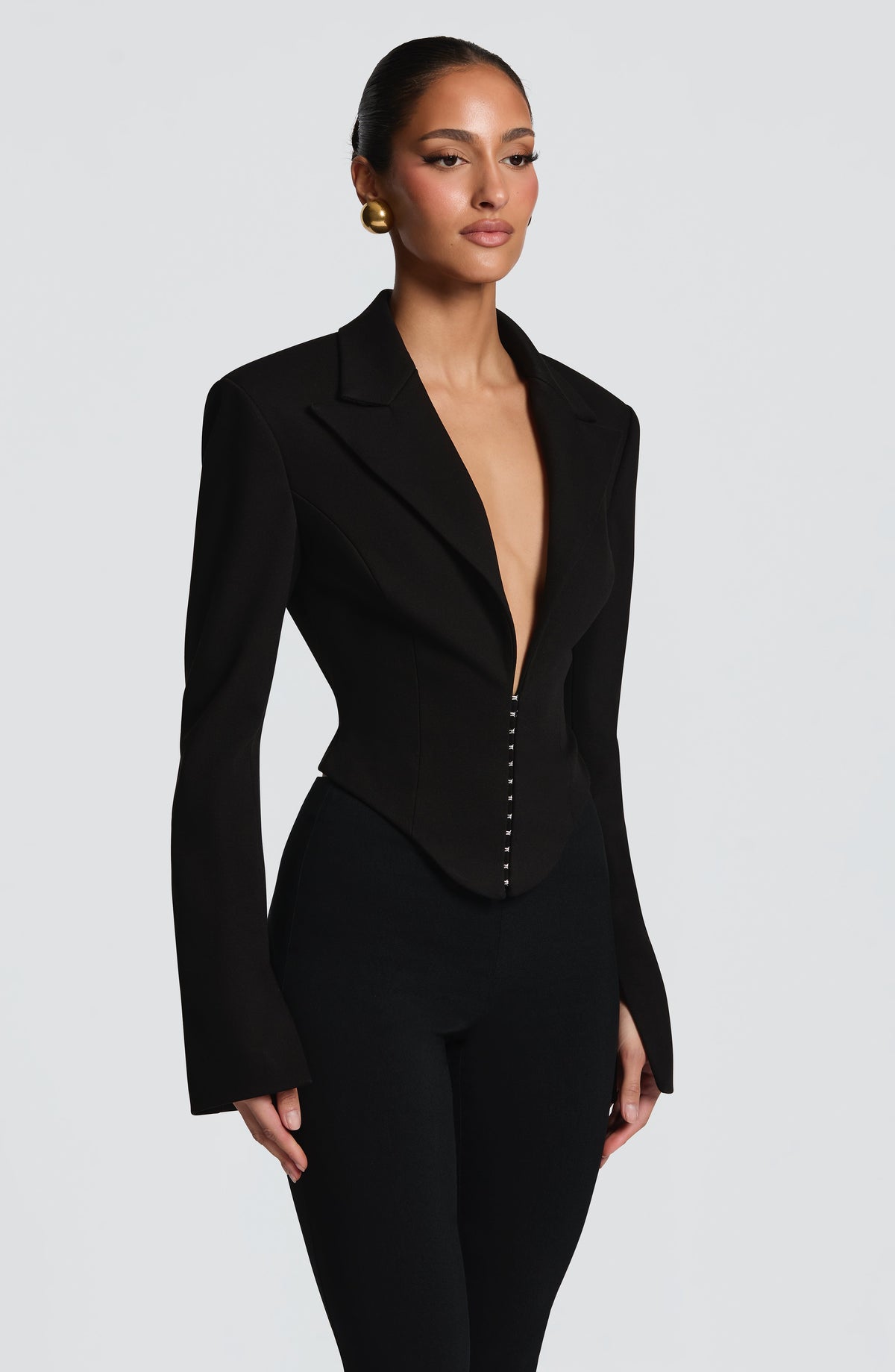 Blazer Corto Agatha - Negro | Blanca Vela