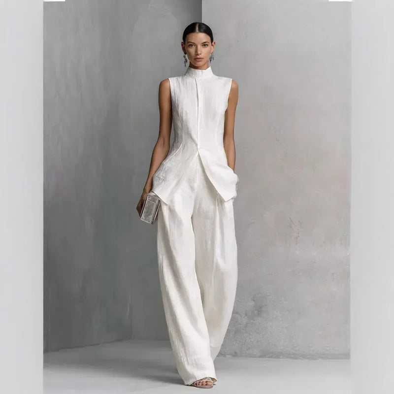 ELENA | Conjunto con pantalón con bolsillos | Blanca Vela