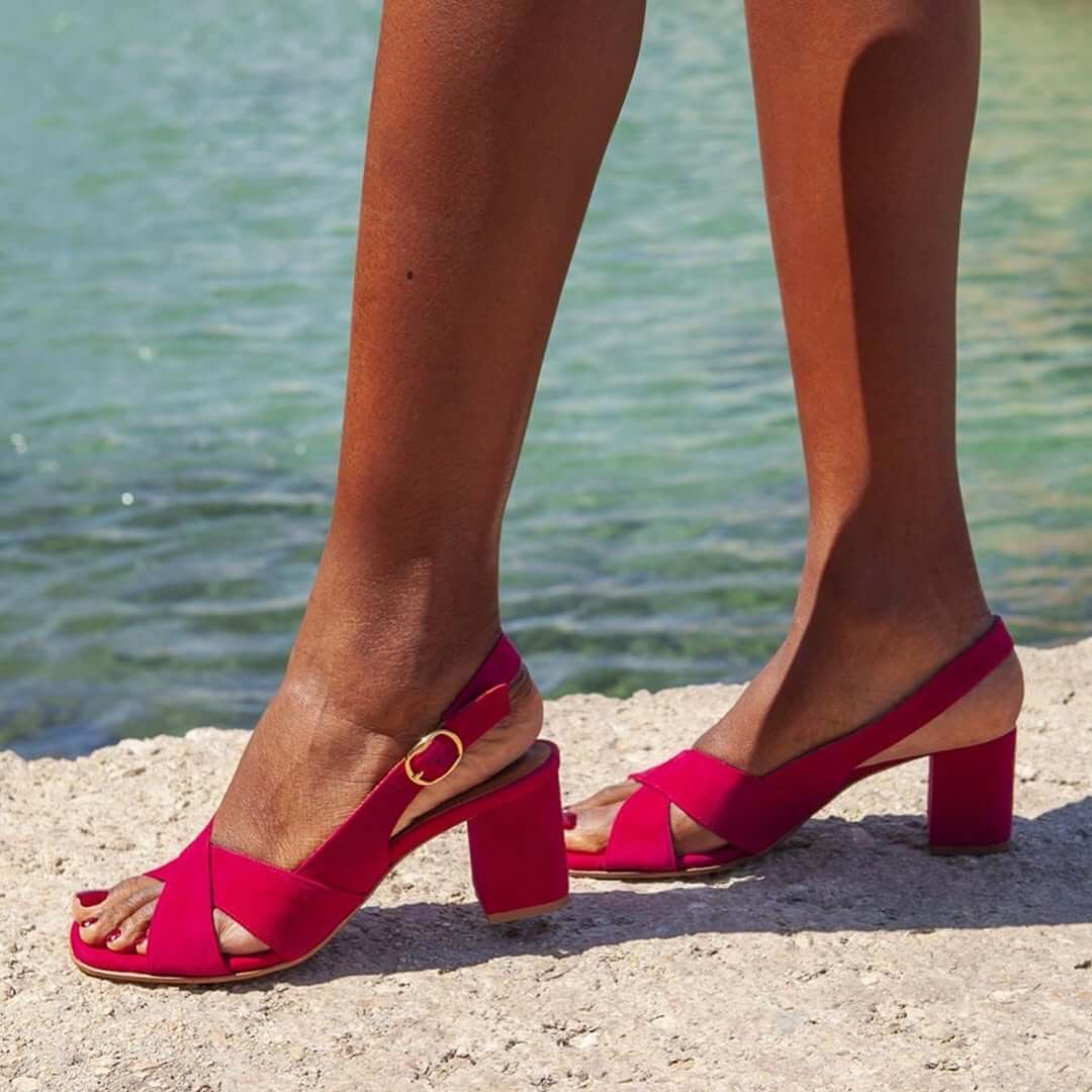 Celeste | Sandalias Verano Azul | Blanca Vela