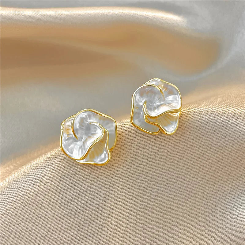 Pendientes de Flor de Perla | Blanca Vela