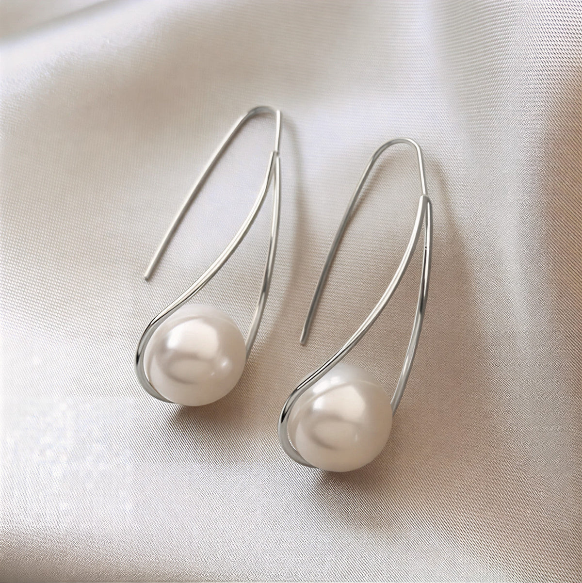 Pendientes Elegantes de Perla Mística | Blanca Vela