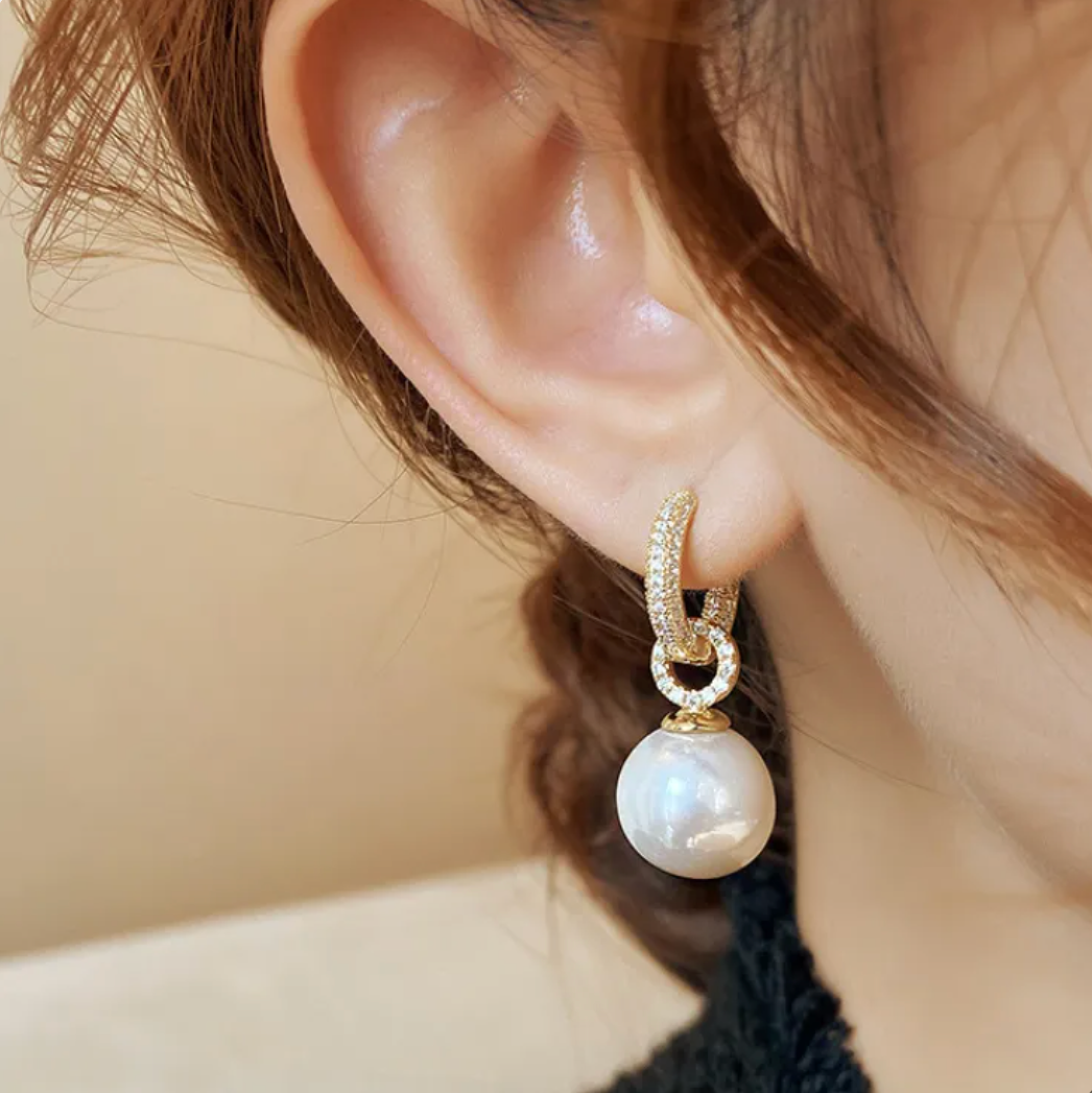 Pendientes de Perlas Deslumbrantes | Blanca Vela