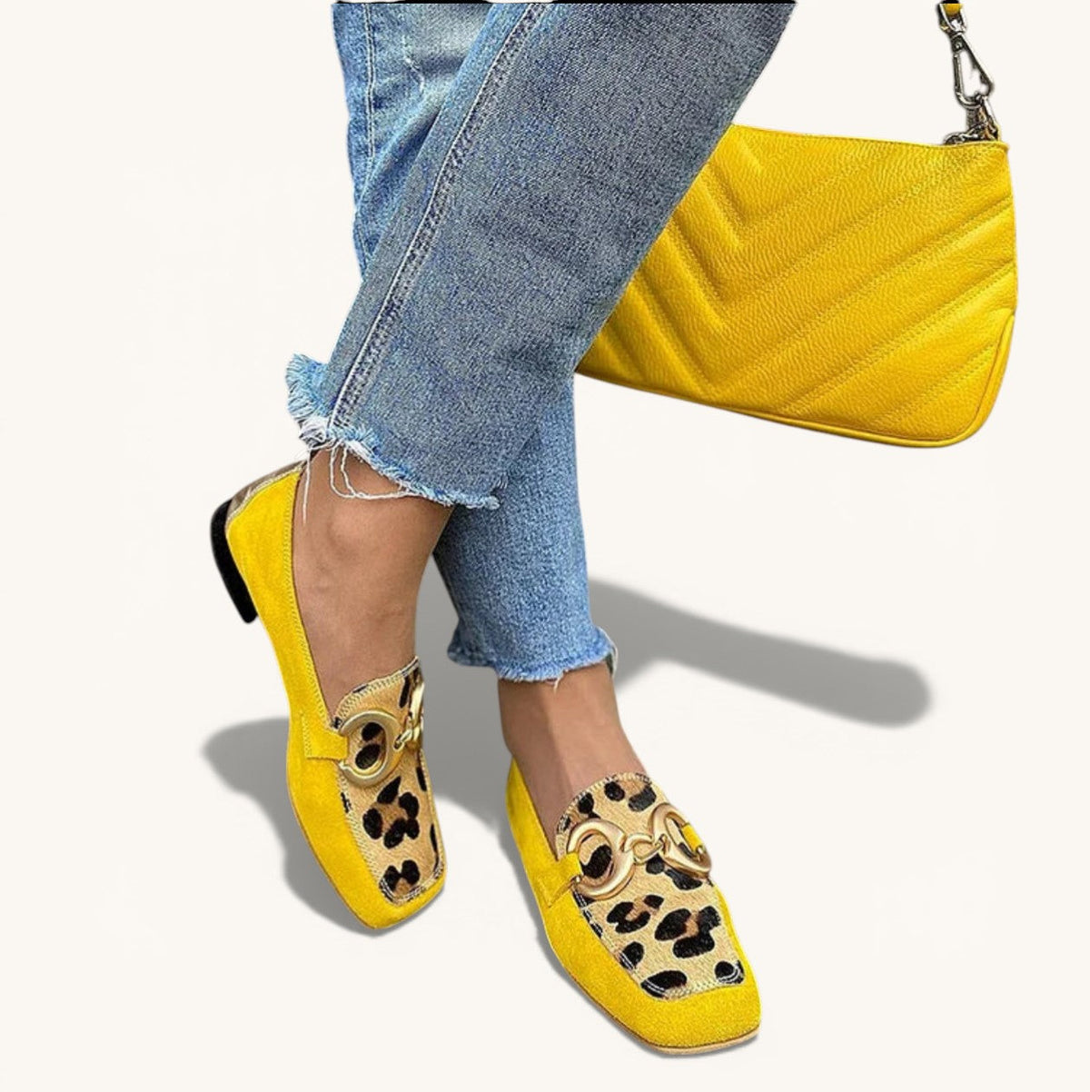 Assunta - Mocasines con Estampado Animal | Blanca Vela