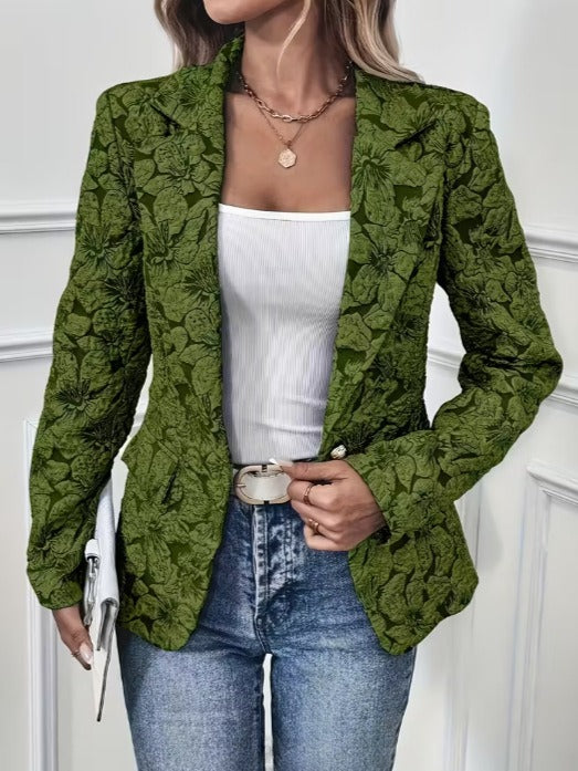 Blazer Entallado de Mujer en Jacquard Paisley | Blanca Vela