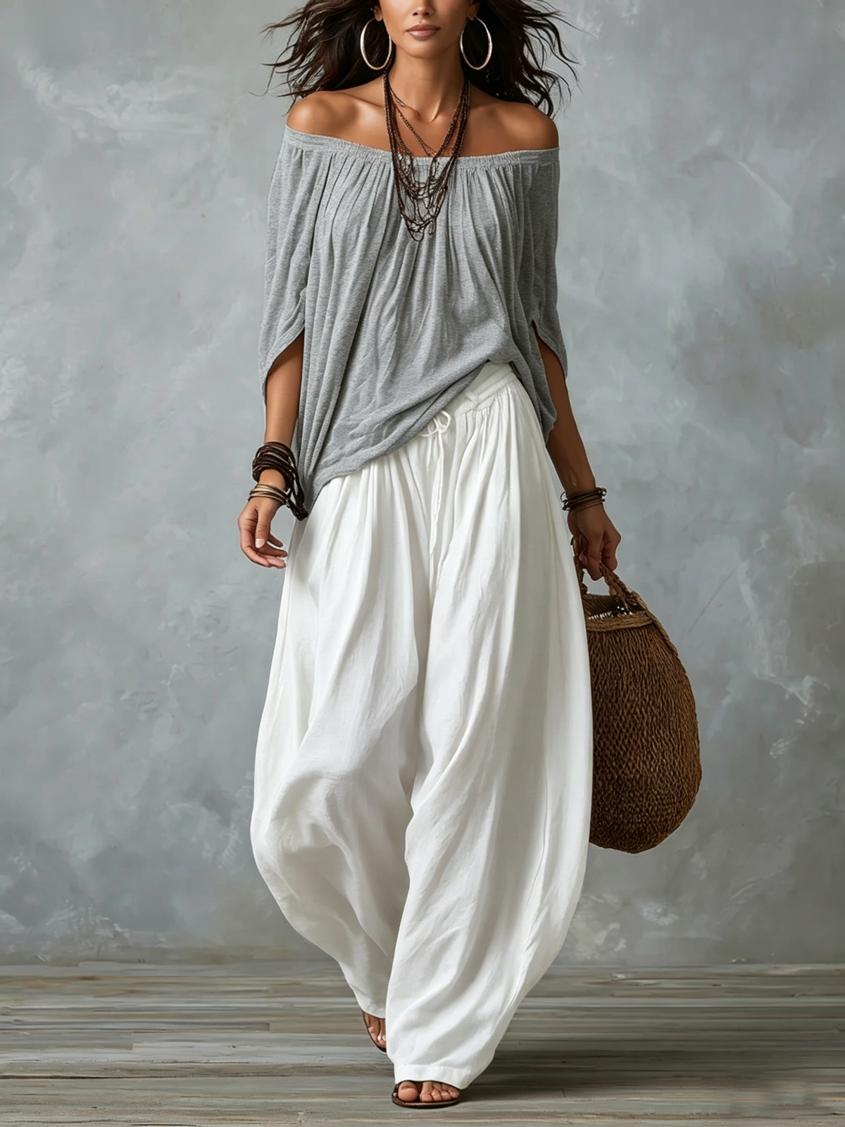 Raffaella | Conjunto Hombros Descubiertos | Blanca Vela
