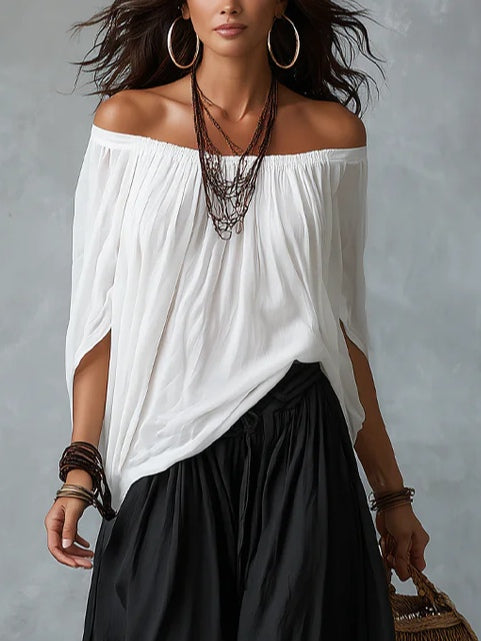 Raffaella | Conjunto Hombros Descubiertos | Blanca Vela
