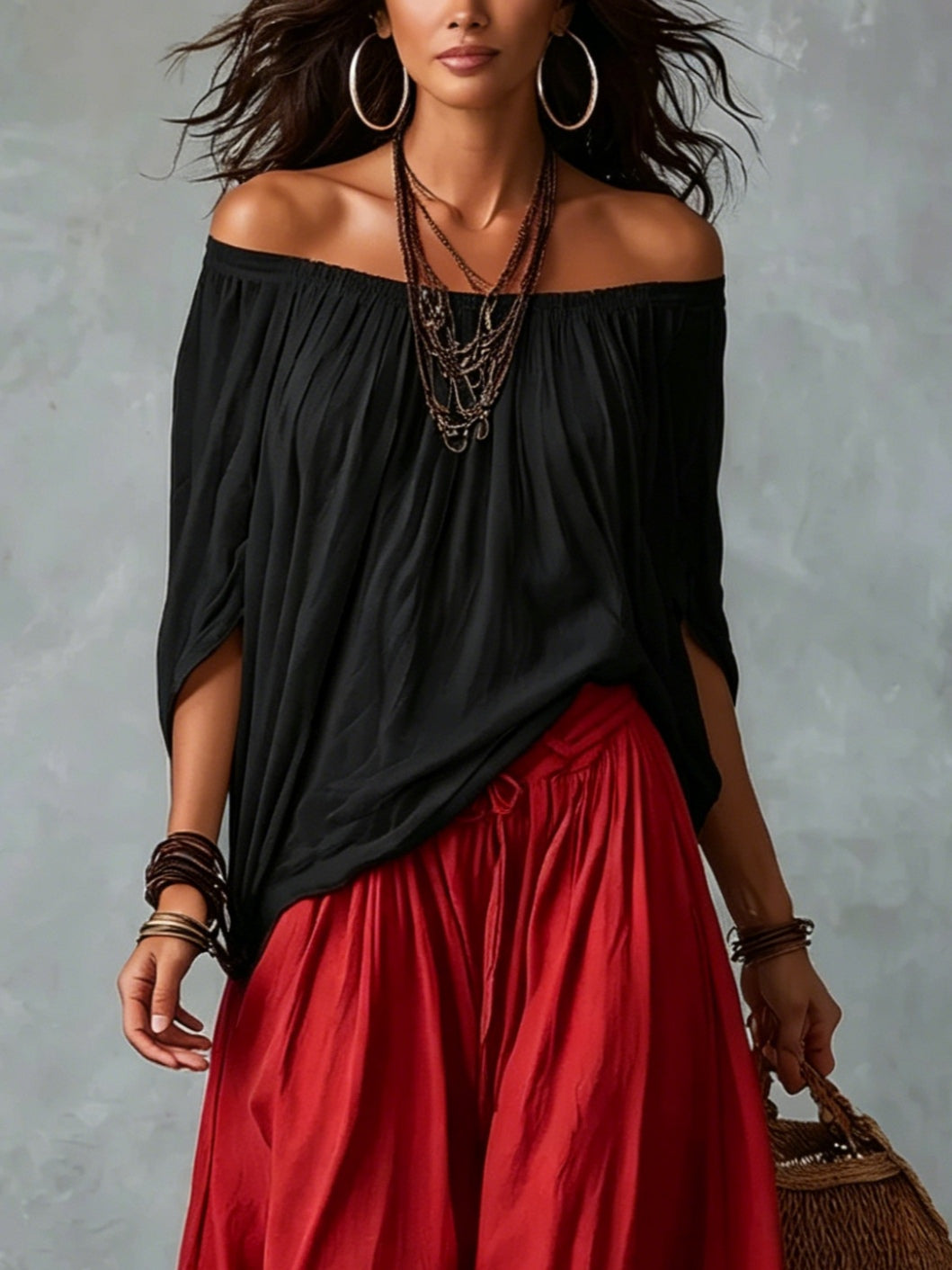Raffaella | Conjunto Hombros Descubiertos | Blanca Vela