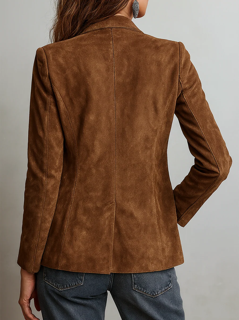 Blazer de Mujer Vintage Marrón | Blanca Vela