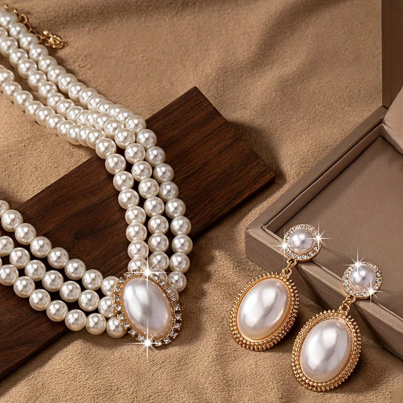 Set de Joyas con Perlas Clásicas | Blanca Vela