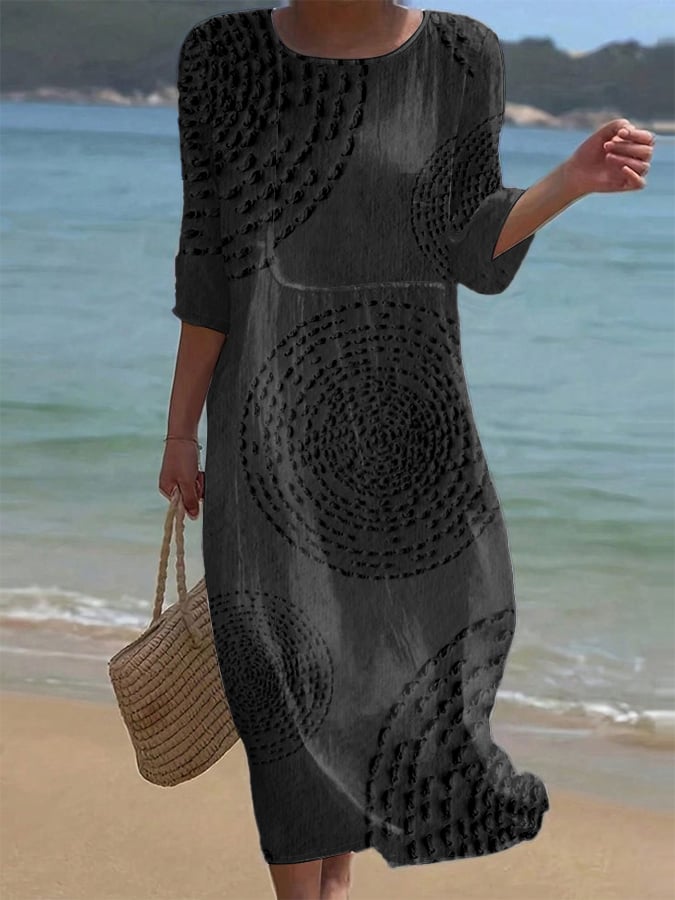 Vestido casual de mujer bordado | Blanca Vela