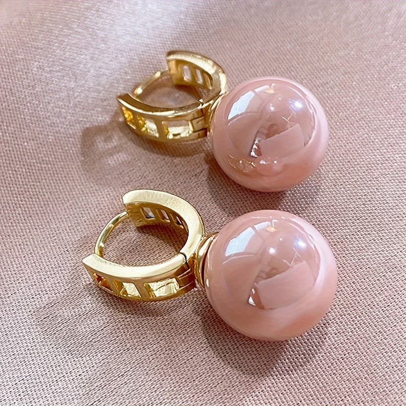 Pendientes de Perla Rosa | Blanca Vela