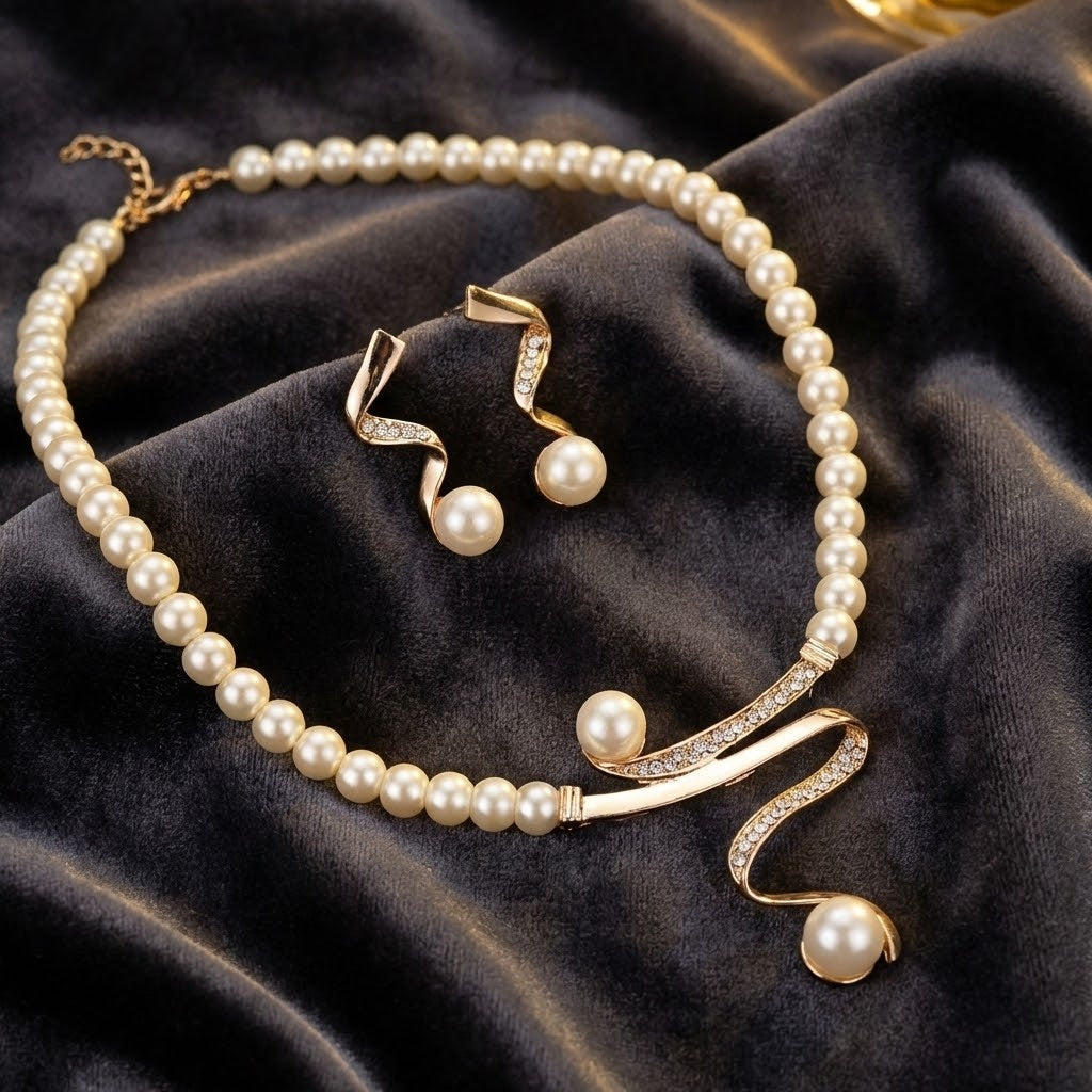 Set de Joyas Elegante con Perlas | Blanca Vela
