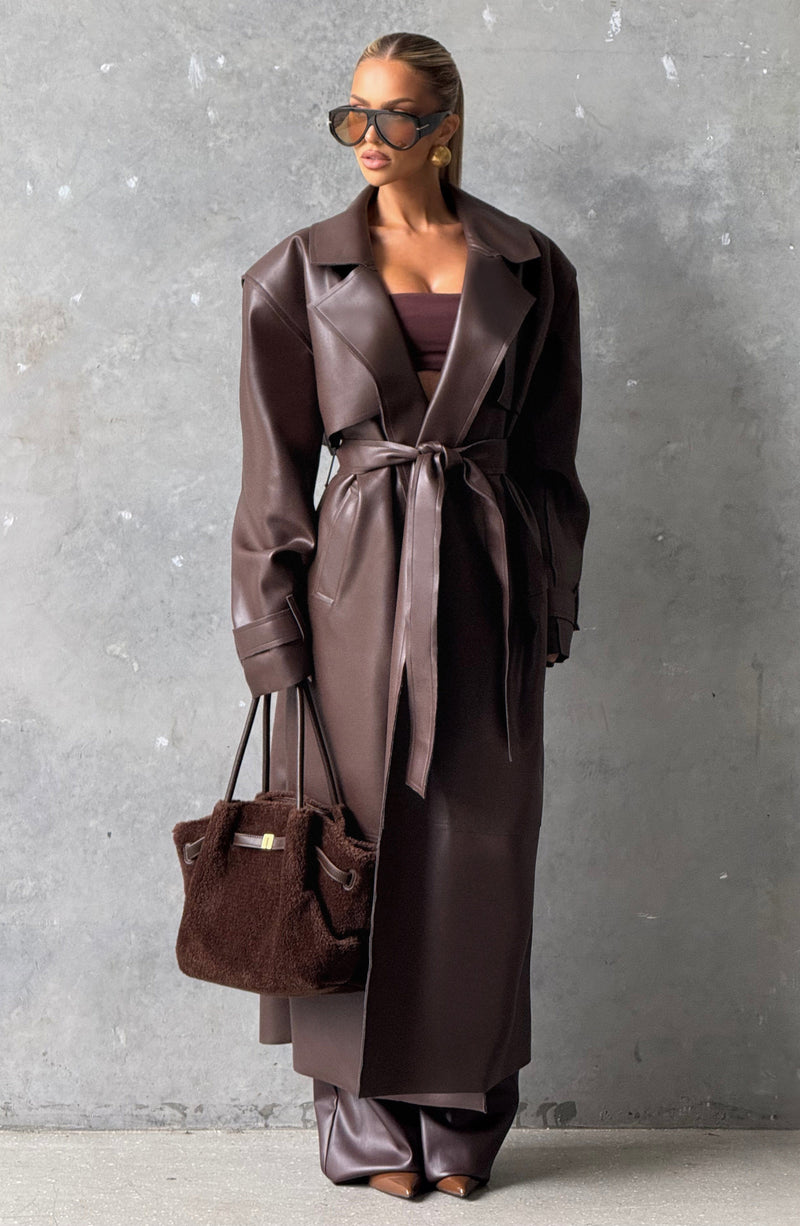 Trench Bridget - Marrón Ciruela | Blanca Vela