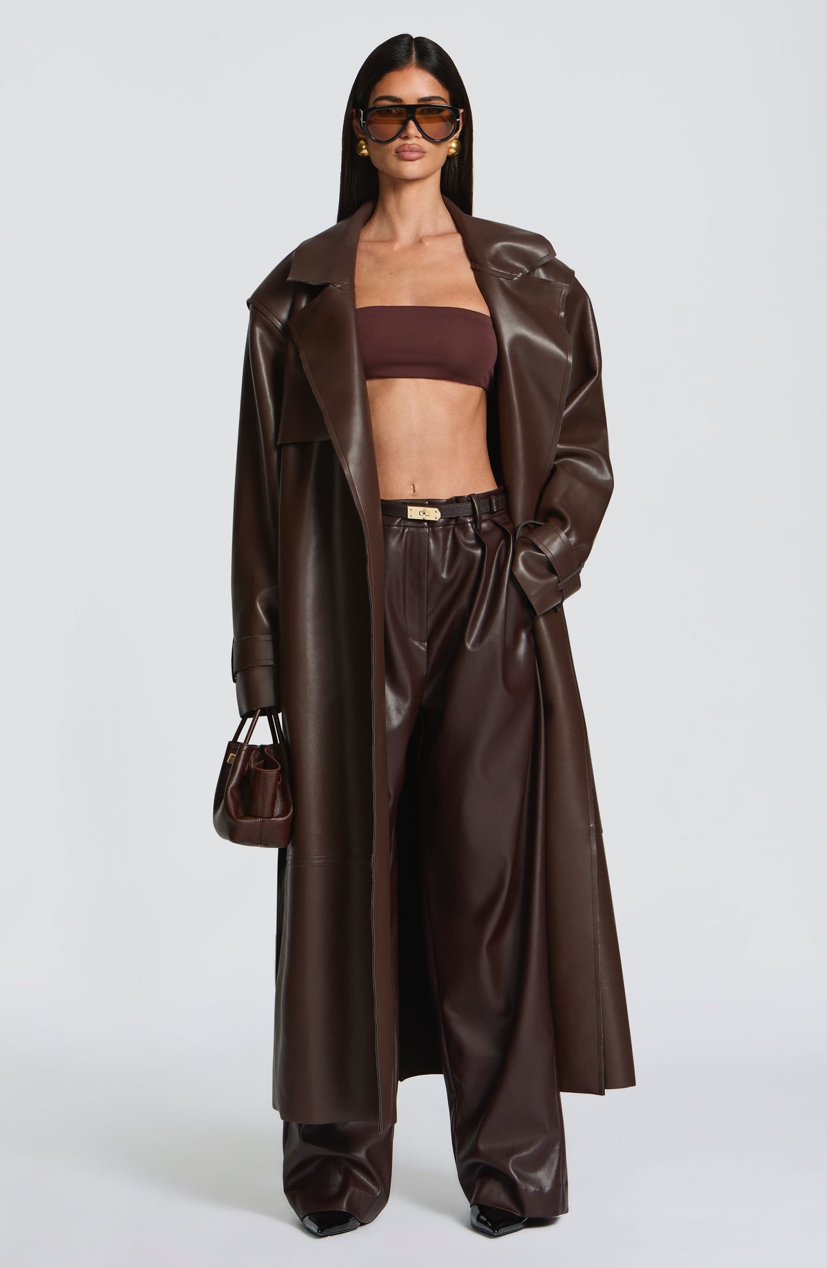 Trench Bridget - Marrón Ciruela | Blanca Vela