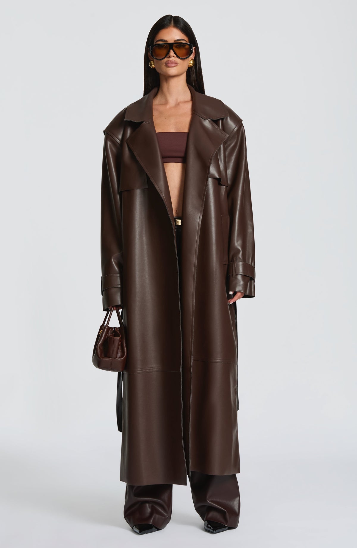 Trench Bridget - Marrón Ciruela | Blanca Vela