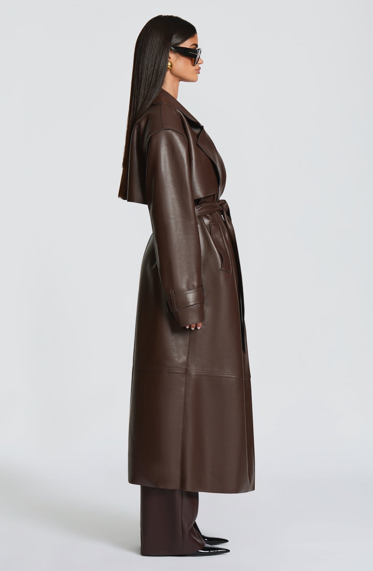 Trench Bridget - Marrón Ciruela | Blanca Vela