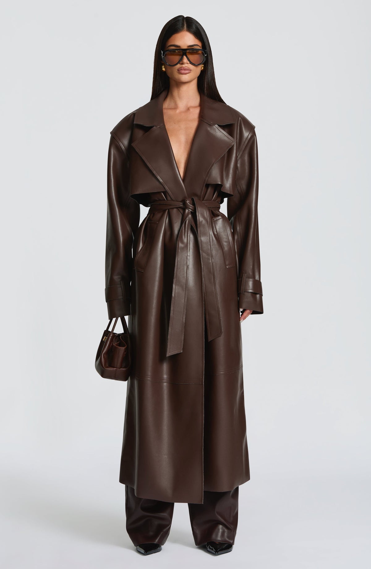 Trench Bridget - Marrón Ciruela | Blanca Vela