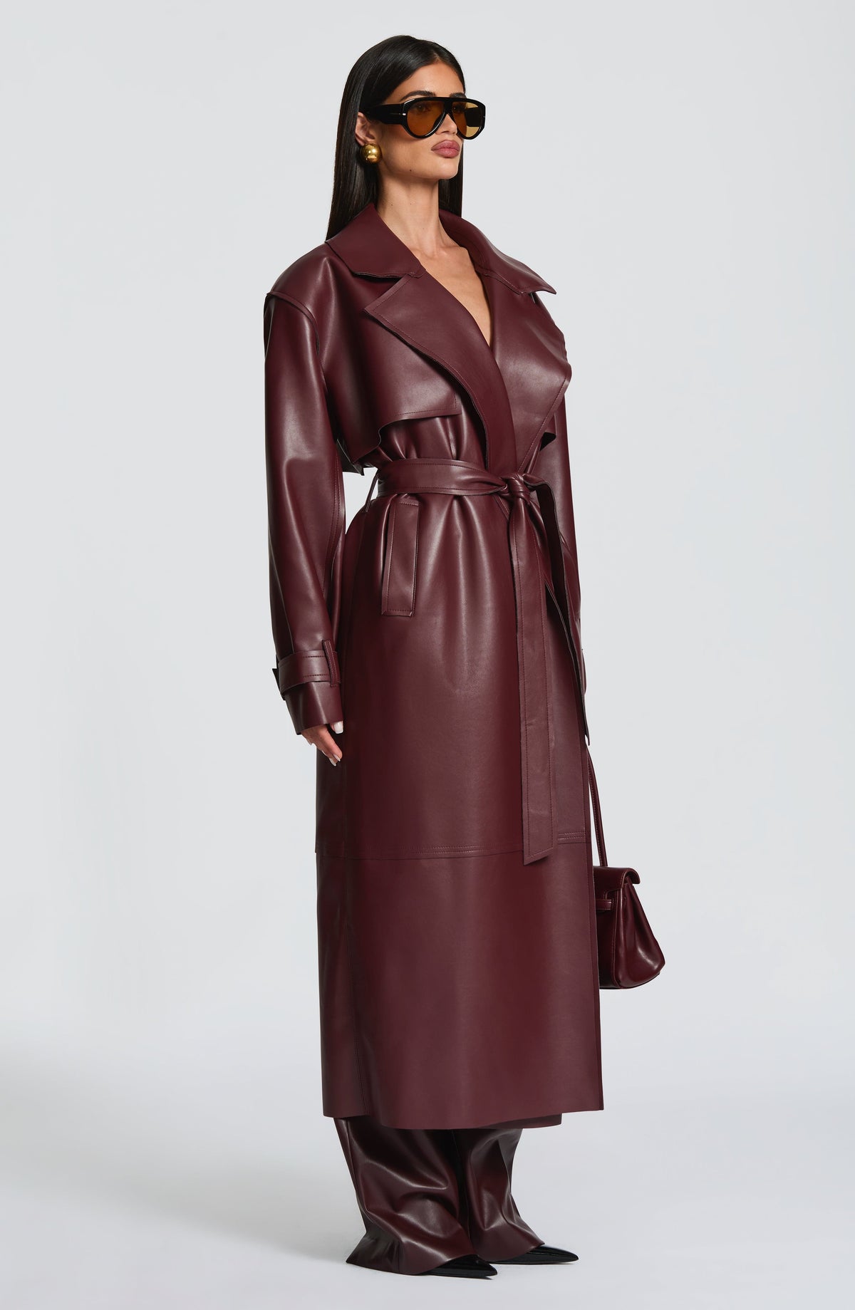 Trench Bridget - Ciruela | Blanca Vela