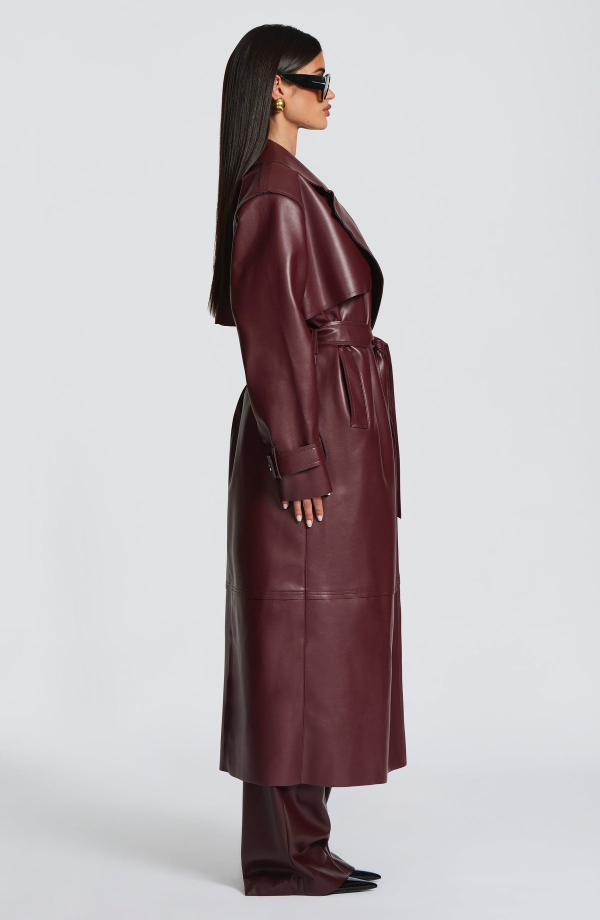 Trench Bridget - Ciruela | Blanca Vela