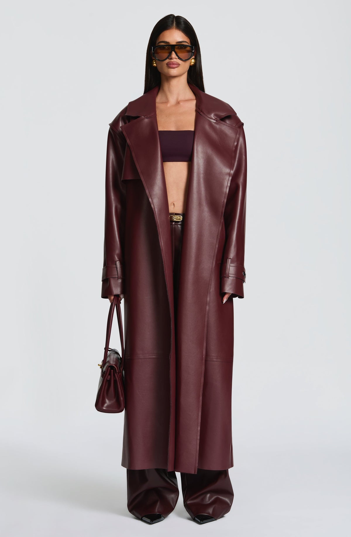Trench Bridget - Ciruela | Blanca Vela