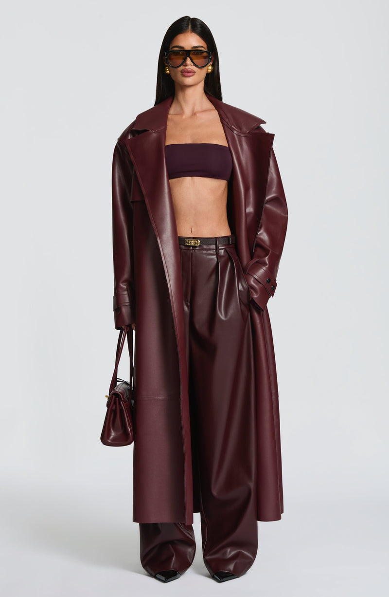 Trench Bridget - Ciruela | Blanca Vela