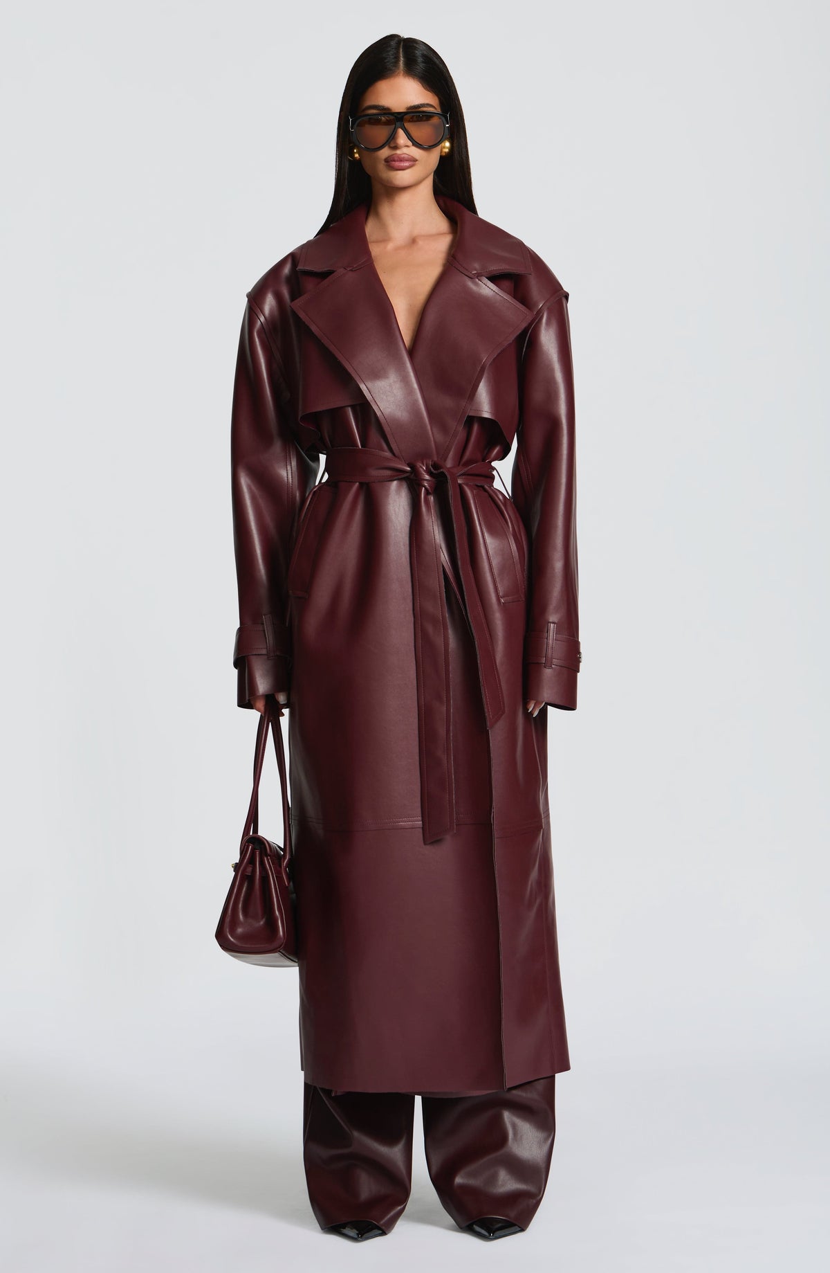 Trench Bridget - Ciruela | Blanca Vela