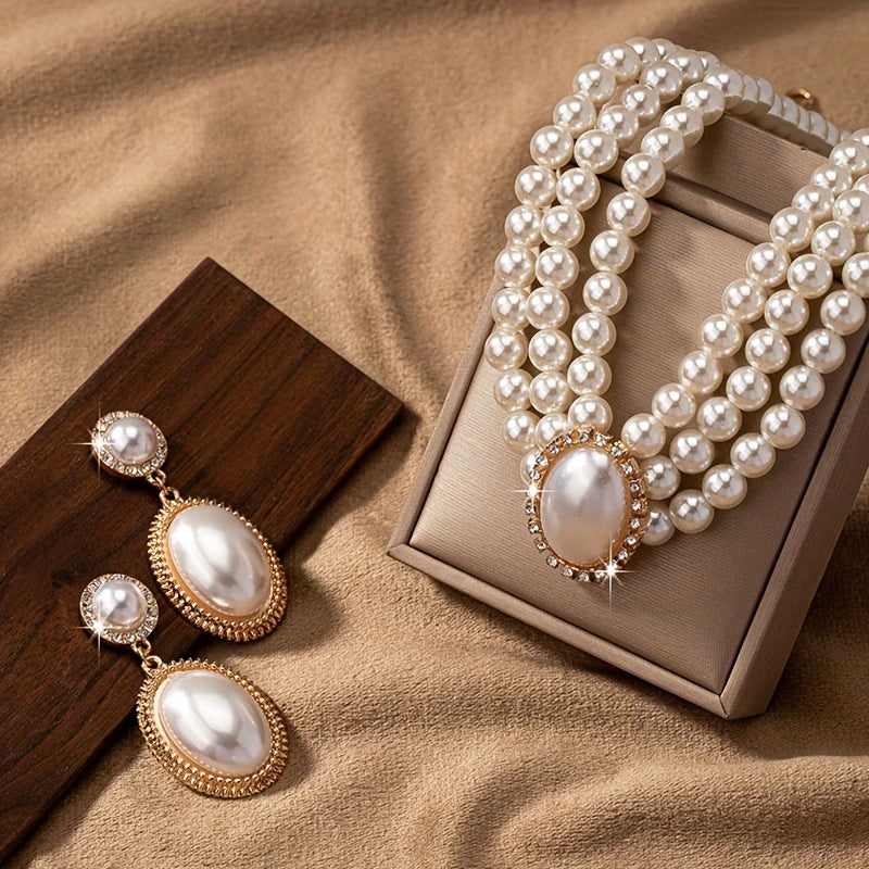 Set de Joyas con Perlas Clásicas | Blanca Vela