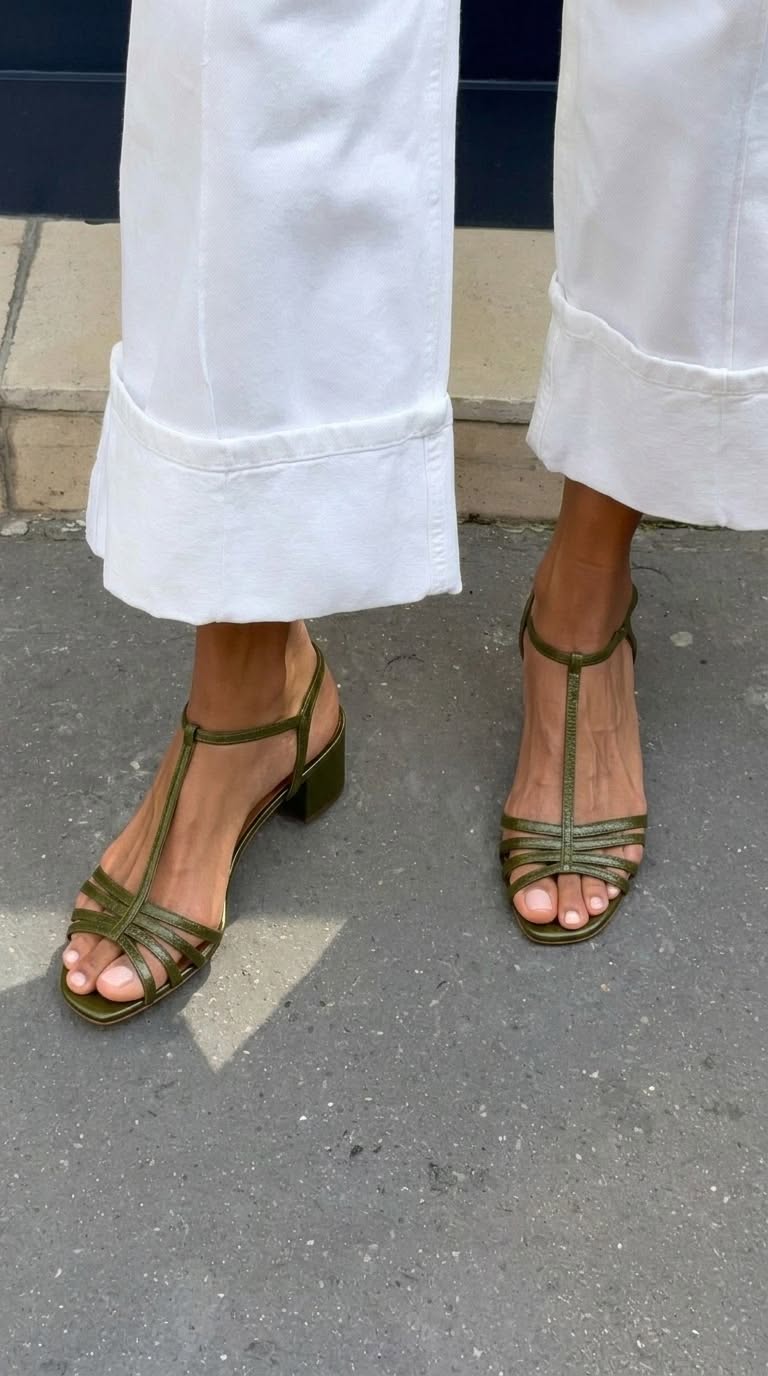 Allegra | Sandalias Doradas Elegancia | Blanca Vela
