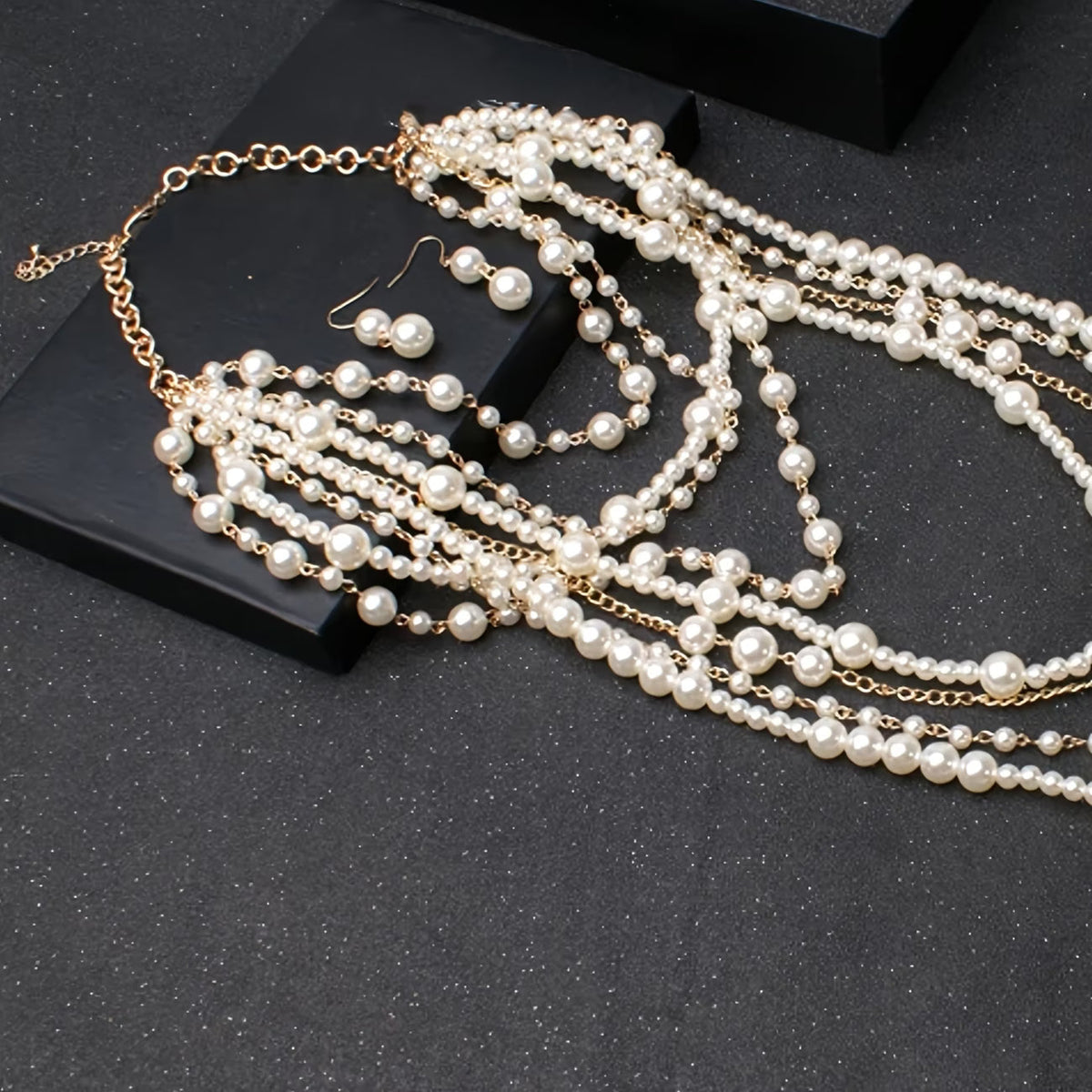 Set de Declaración de Perlas Multi-Layer Boho | Blanca Vela