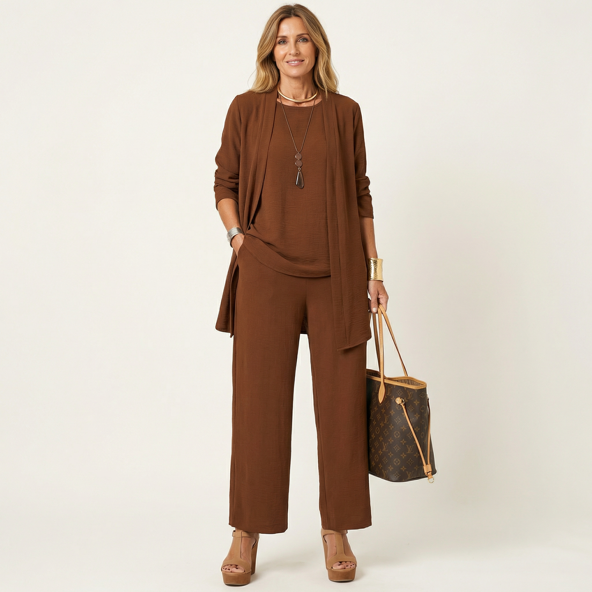 Vivienne | Conjunto Minimalista de 3 Piezas | Blanca Vela