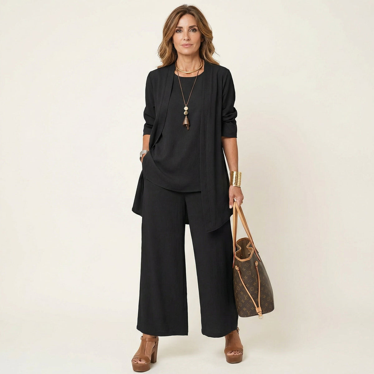 Vivienne | Conjunto Minimalista de 3 Piezas | Blanca Vela