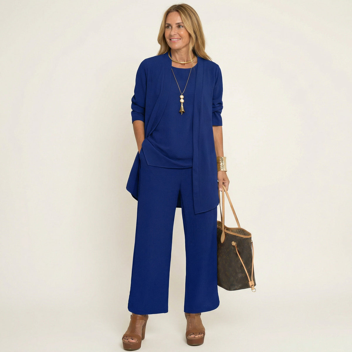 Vivienne | Conjunto Minimalista de 3 Piezas | Blanca Vela