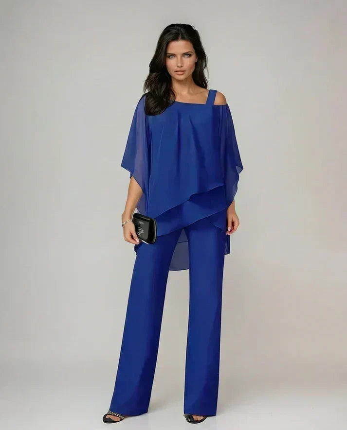 Mariel | Conjunto de Dos Piezas Fluido | Blanca Vela