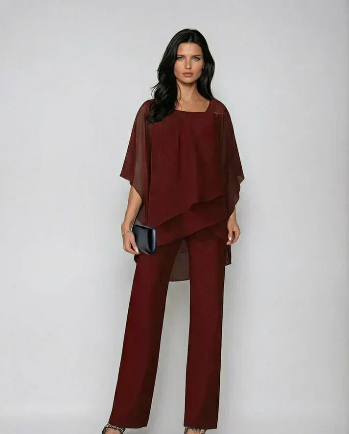Mariel | Conjunto de Dos Piezas Fluido | Blanca Vela