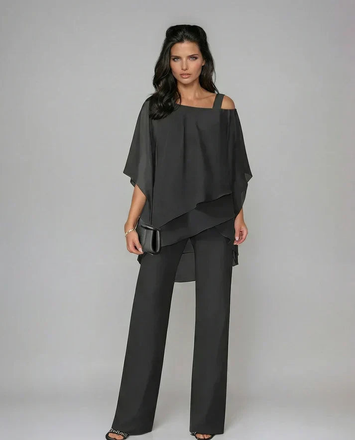 Mariel | Conjunto de Dos Piezas Fluido | Blanca Vela