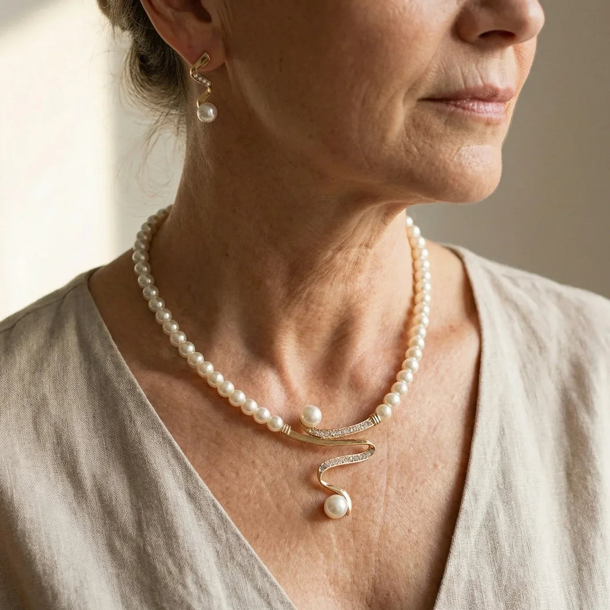 Set de Joyas Elegante con Perlas | Blanca Vela