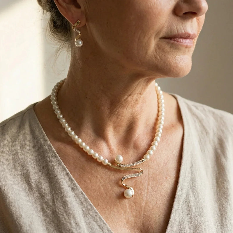 Set de Joyas Elegante con Perlas | Blanca Vela