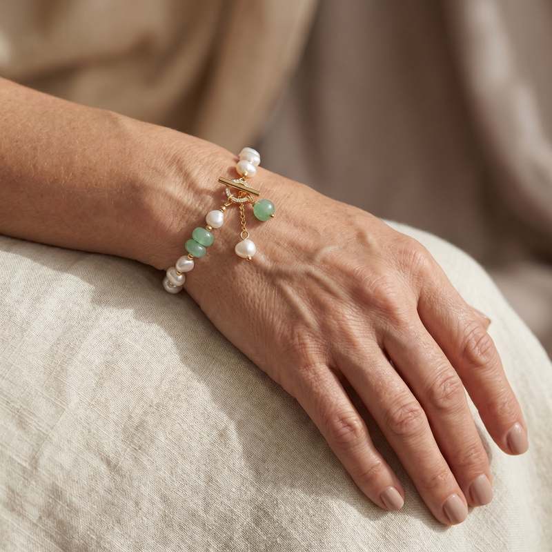 Pulsera Aventura Perla de Mar | Blanca Vela